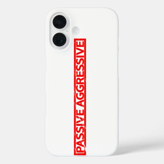 Coques Case-Mate iPhone Timbre agressif passif (Verso)