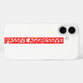 Coques Case-Mate iPhone Timbre agressif passif (Verso (horizontal))