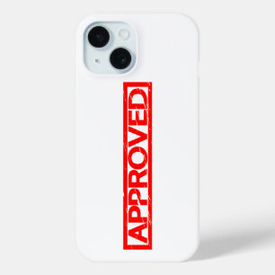 Coque Pour iPhone 15 Timbre approuvé