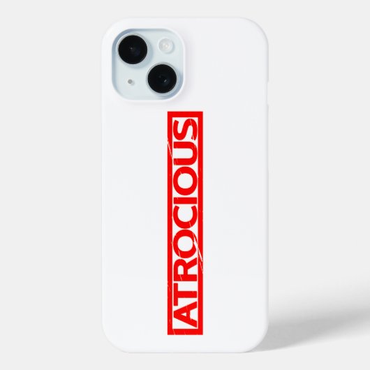 Coques Case-Mate iPhone Timbre Atrocique (Verso)