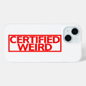 Coques Case-Mate iPhone Timbre bizarre certifié (Verso (horizontal))