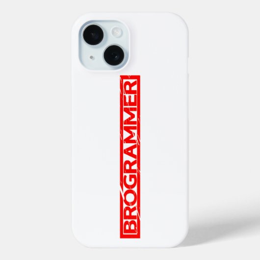 Coques Case-Mate iPhone Timbre Brogrammer (Verso)