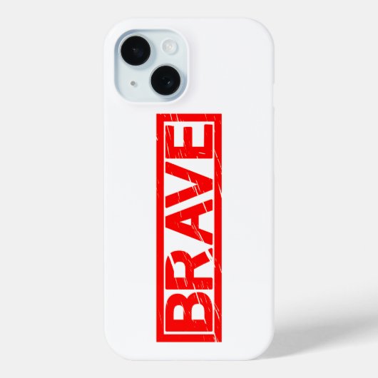 Coques Case-Mate iPhone Timbre courageux (Verso)