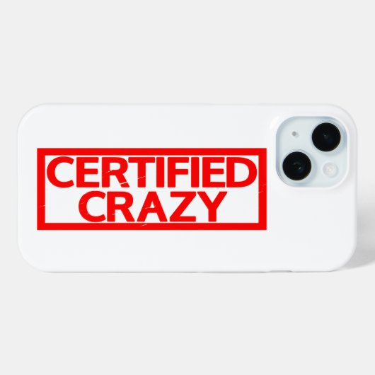 Coques Case-Mate iPhone Timbre Crazy certifié (Verso (horizontal))