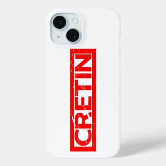 Coques Case-Mate iPhone Timbre Cretin (Verso)