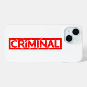 Coques Case-Mate iPhone Timbre criminel (Verso (horizontal))