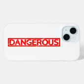 Coques Case-Mate iPhone Timbre dangereux (Verso (horizontal))
