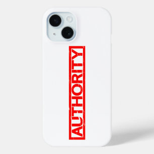 Coque Pour iPhone 15 Timbre d'autorité