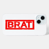 Coques Case-Mate iPhone Timbre de Brat (Verso (horizontal))