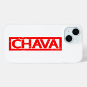 Coques Case-Mate iPhone Timbre de Chava (Verso (horizontal))