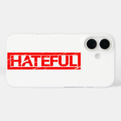 Coques Case-Mate iPhone Timbre de haine (Verso (horizontal))