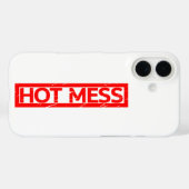 Coques Case-Mate iPhone Timbre de mess chaud (Verso (horizontal))