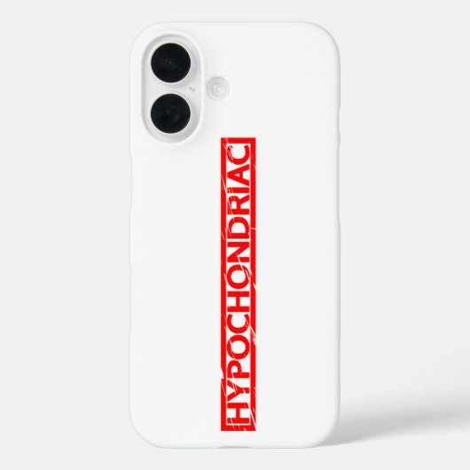 Coques Case-Mate iPhone Timbre Hypochondriaque (Verso)