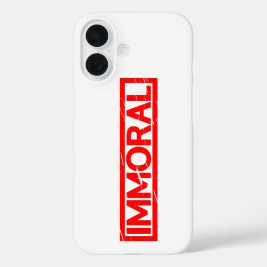 Coques Case-Mate iPhone Timbre immoral (Verso)