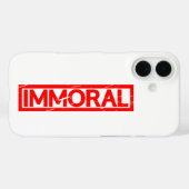 Coques Case-Mate iPhone Timbre immoral (Verso (horizontal))