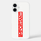 Coques Case-Mate iPhone Timbre important (Verso)