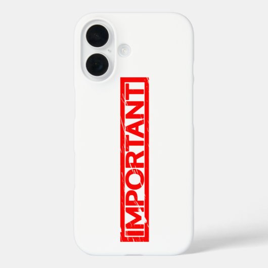 Coques Case-Mate iPhone Timbre important (Verso)