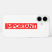 Coques Case-Mate iPhone Timbre important (Verso (horizontal))
