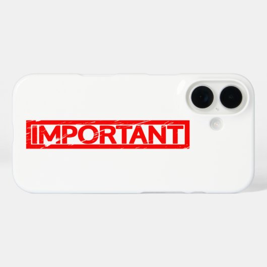 Coques Case-Mate iPhone Timbre important (Verso (horizontal))