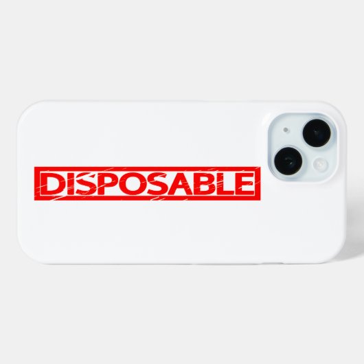 Coques Case-Mate iPhone Timbre jetable (Verso (horizontal))