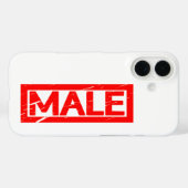 Coques Case-Mate iPhone Timbre mâle (Verso (horizontal))