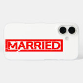 Coques Case-Mate iPhone Timbre Marié (Verso (horizontal))