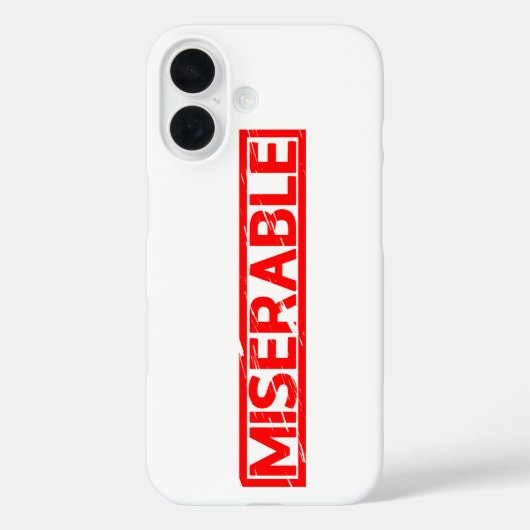 Coques Case-Mate iPhone Timbre misérable (Verso)