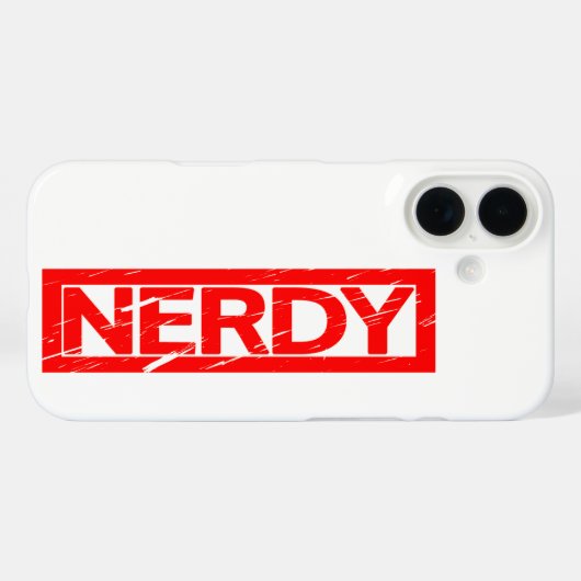Coques Case-Mate iPhone Timbre Nerdy (Verso (horizontal))