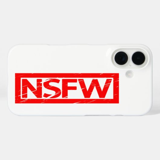 Coques Case-Mate iPhone Timbre NSFW (Verso (horizontal))