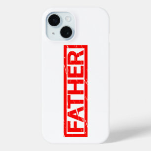 Coque Pour iPhone 15 Timbre Papa