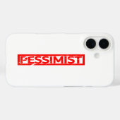 Coques Case-Mate iPhone Timbre pessimiste (Verso (horizontal))