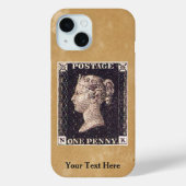 Coques Case-Mate iPhone Timbre-poste Penny Black (Verso)