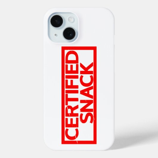 Coques Case-Mate iPhone Timbre Snack Certifié (Verso)