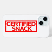 Coques Case-Mate iPhone Timbre Snack Certifié (Verso (horizontal))