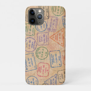 Case-Mate iPhone Case Timbres de passeport vintage Éphemère de voyage co