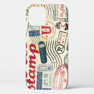 Case-Mate iPhone Case Timbres de poste rétro, collection vintage.