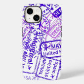 Coques Case-Mate iPhone Timbres en caoutchouc Visa Voyage (Verso)
