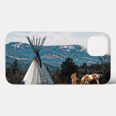 Coques Case-Mate iPhone Tipi - Camp d'hiver (Verso (horizontal))