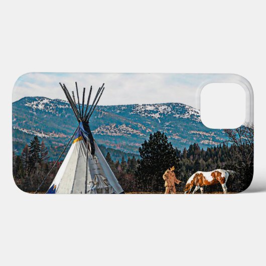 Coques Case-Mate iPhone Tipi - Camp d'hiver (Verso (horizontal))