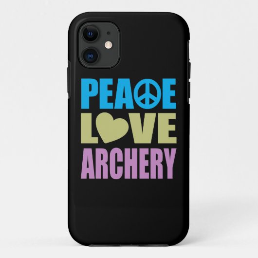 Coques Case-Mate iPhone Tir à l'arc d'amour de paix (Dos)