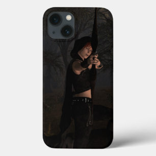 iPhone 13 Coque Tir à l'arc dans l'art Imaginaire des Sombres Bois