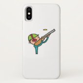 Coques Case-Mate iPhone Tir sur le piège de Pigeon d'argile (Dos)