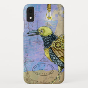 Case-Mate iPhone Case Tirage de grunge à vapeur d'un oiseau mécanique