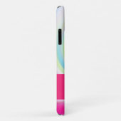 Coques Case-Mate iPhone Tirage rose et blanc (Dos/Droite)
