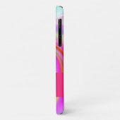 Coques Case-Mate iPhone Tirage rose et blanc (Dos/Gauche)