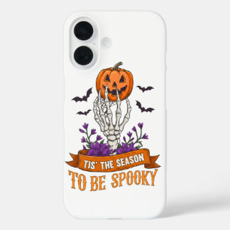 Coques iPhone 16 Tis The Season To Be Spooky Skeleton Hand Hallowee