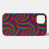 Coques Case-Mate iPhone Tissage psychédélique hippie (Verso (horizontal))