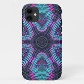 Coques Case-Mate iPhone Tisser Mandala bleu rose et violet (Dos)