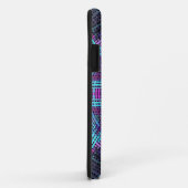 Coques Case-Mate iPhone Tisser Mandala bleu rose et violet (Dos/Droite)