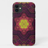 Coques Case-Mate iPhone Tisser Mandala jaune rose et violet (Dos)